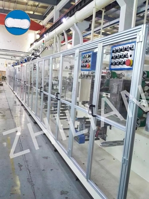 máquina 1600pcs/min de 170m m 210m m Mini Women Sanitary Napkin Manufacturing