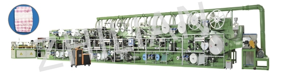 600 PC/Min Disposable Baby Diaper Machine yo tipo