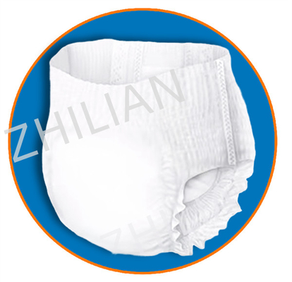 Los pantalones ultra finos de la incontinencia trabajan a máquina para levantar el pañal adulto