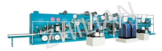 Máquina disponible 2000pcs/min del trazador de líneas de las bragas de la dirección cruzada